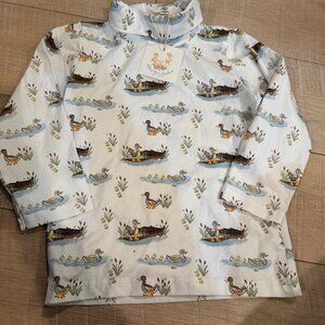 BUSY BEES SMOCKS TODDLER MALLARD DUCK TURTLE NECK SHIRT NEW LONG SLEEVE SIZE 5